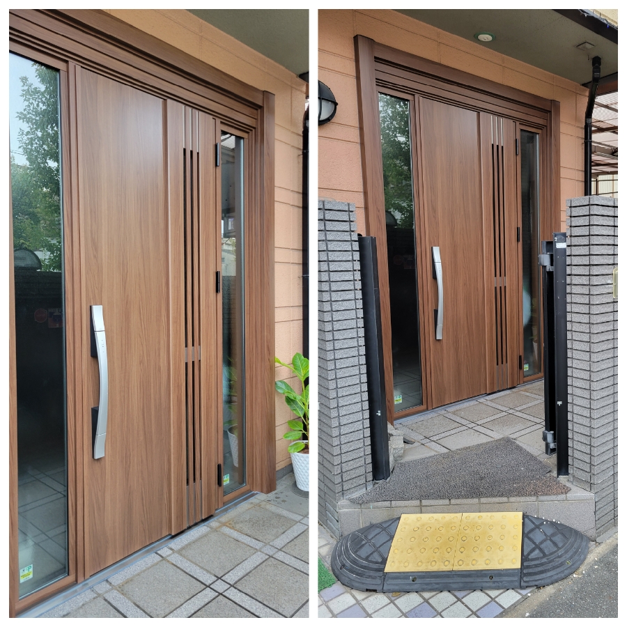 新しい玄関ドア