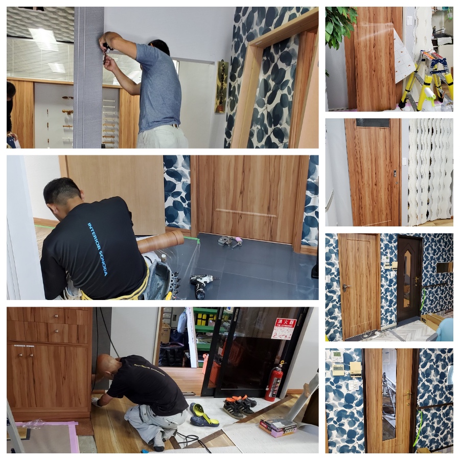 事務所改装工事の様子