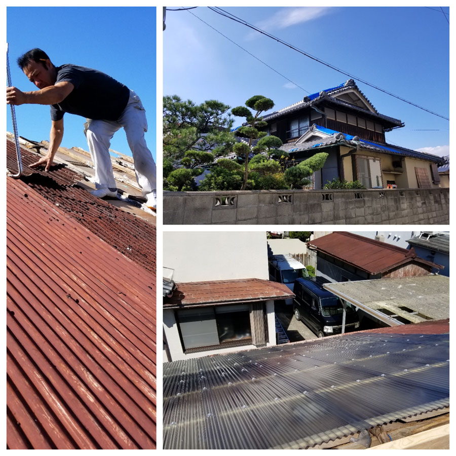 屋根の修理